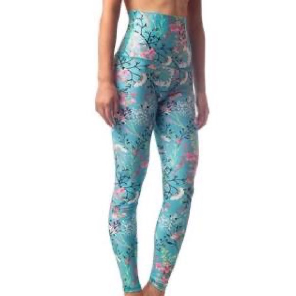 Emily Hsu Designs Pants - Emily HSU Designs, Aqua oriential Size: Small, made in USA, sneaker length